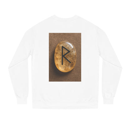 Mystical Rune Unisex Crew Neck Sweatshirt, Spiritual Gift, Cozy Layering, Unique Hoodie for Meditation, Rune Symbol Sweatshirt